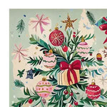 A festive hand-tufted area rug featuring a Christmas car parade theme, ideal for adding holiday cheer to your living room. The wool rug showcases vibrant ornaments and lush greenery, perfectly sized for living room rugs 8x10.