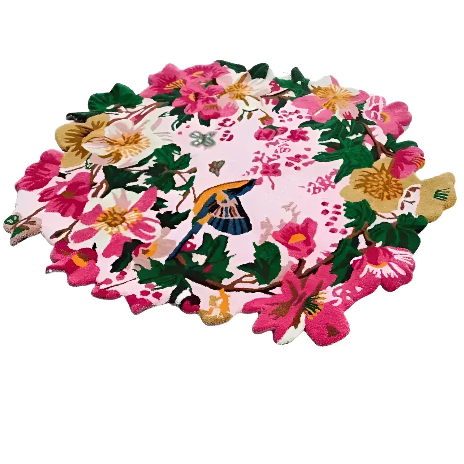 Chromatic Bloom Hand Tufted Round Rug - Vibrant - MAIA HOMES