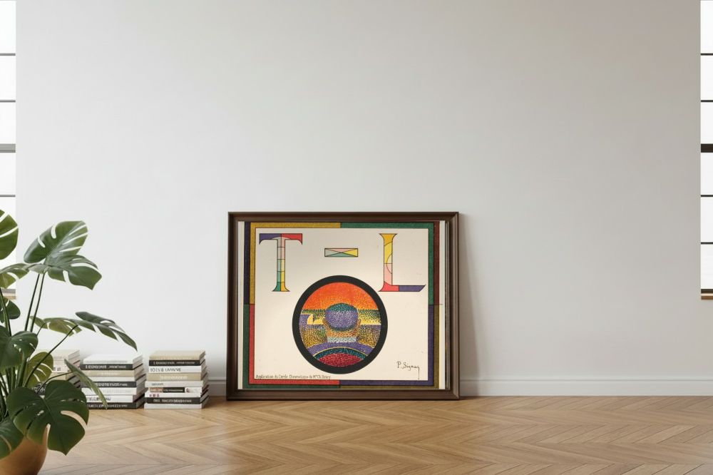 Framed room mockup - leaning