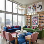 Chromatic Currents Hand Tufted Rug