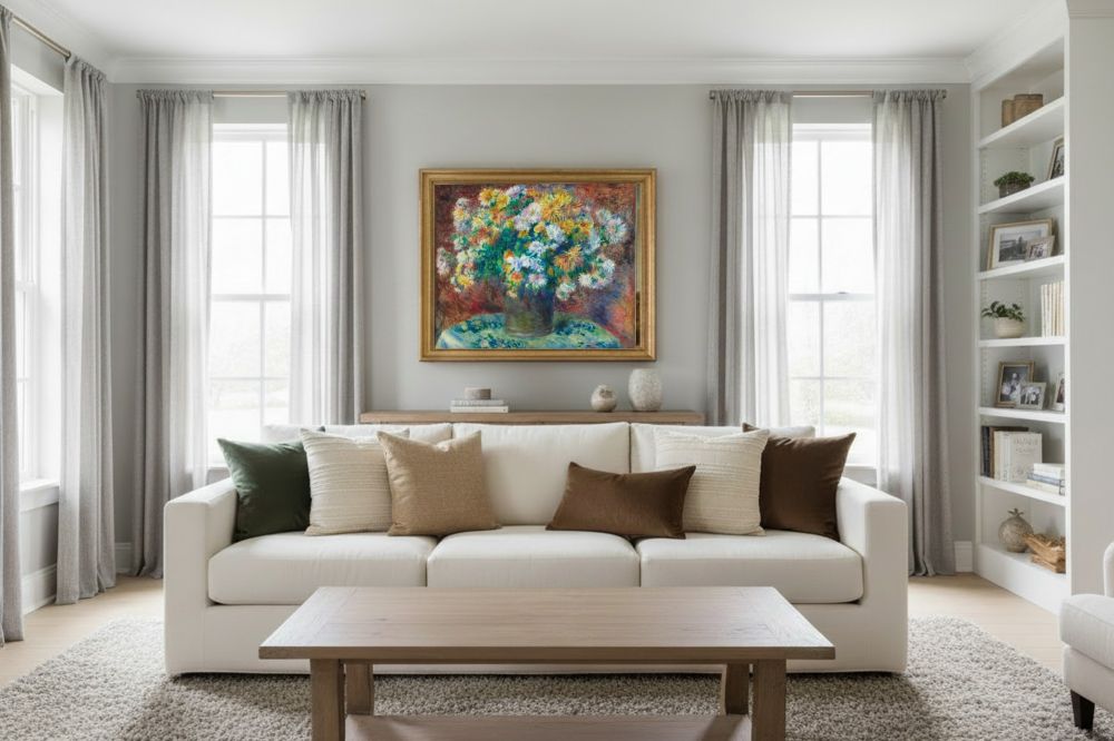 Framed room mockup - gold