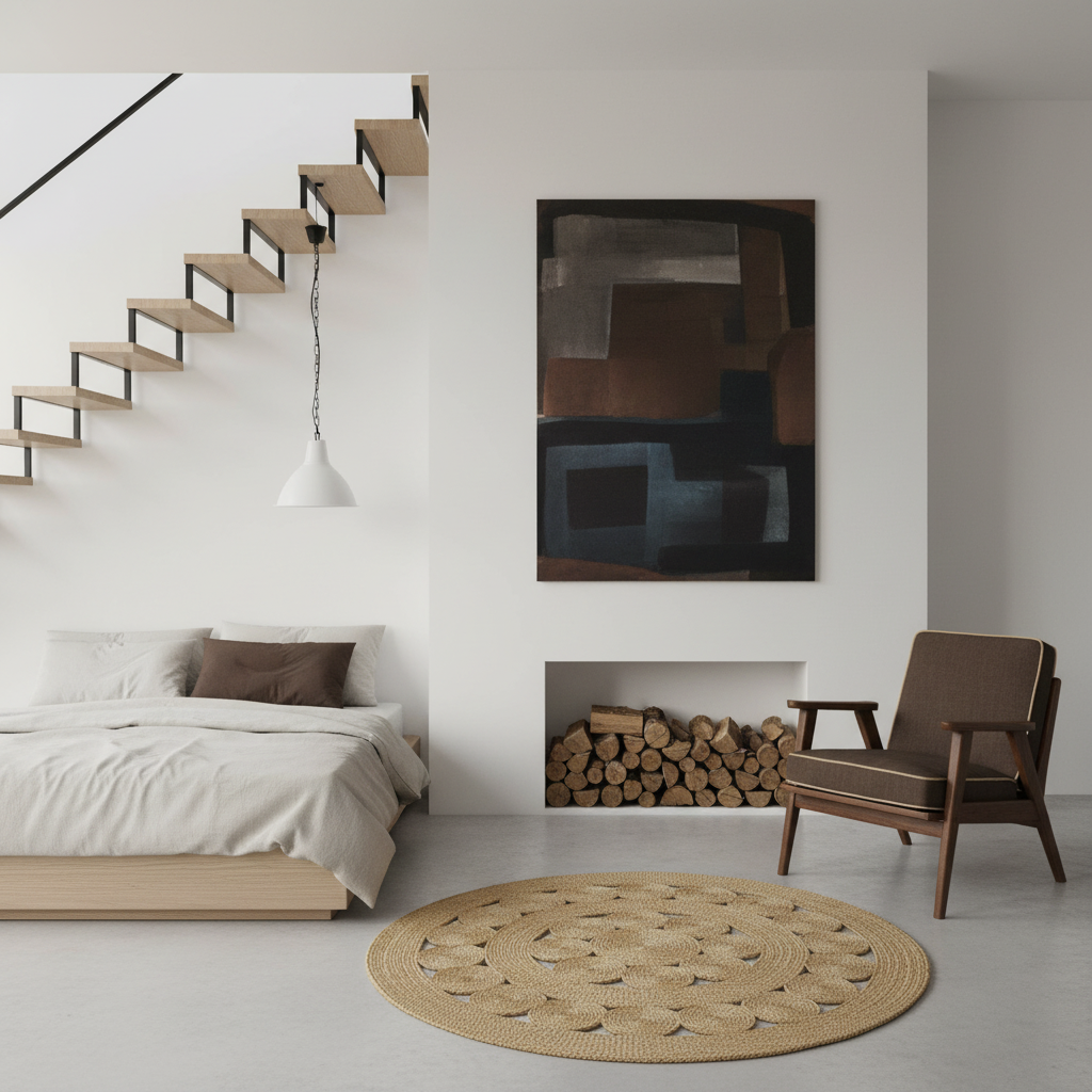 Circles of Life Jute Rug