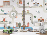 City of Vehicles Wallpaper Mural