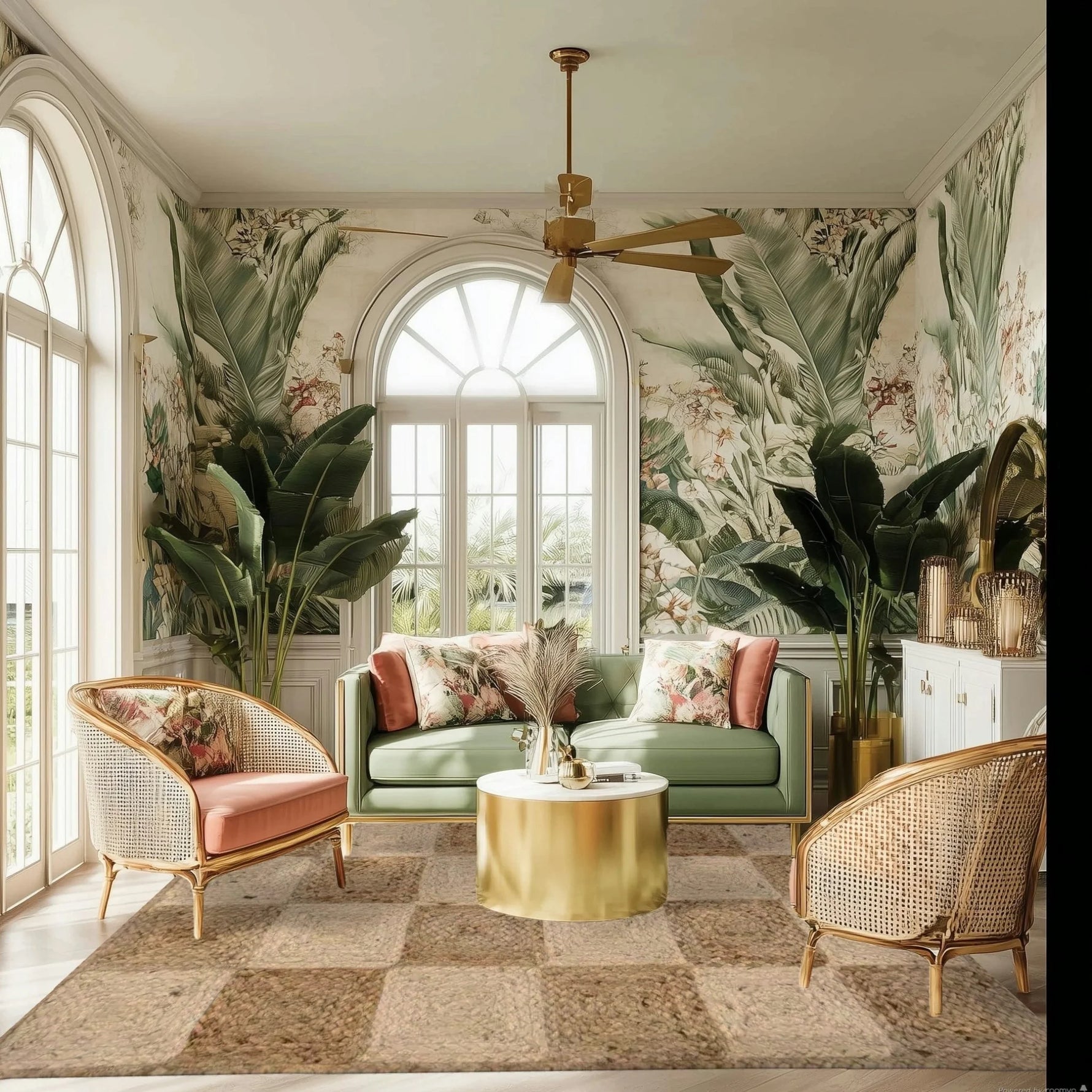 Classic Checker Jute Rug - Natural Color