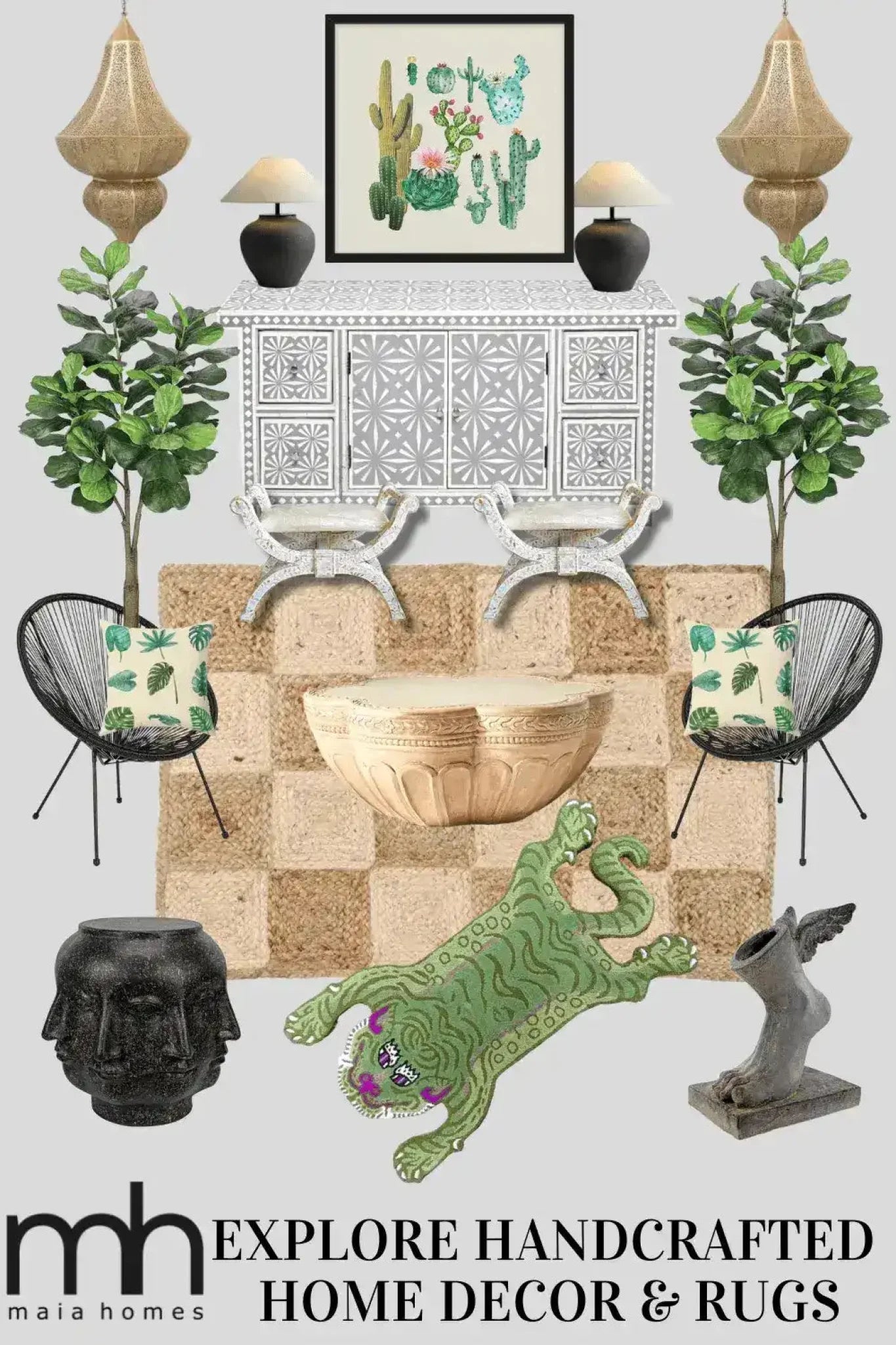 Discover the Classic Checker Jute Rug in a natural color, perfect for adding warmth and texture to your living room. This large area rug offers a stylish checker pattern, ideal for those seeking elegant area rugs for living room spaces. The jute material provides a durable and eco-friendly option, making it a great choice for living room rugs 8x10 in size.