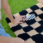 Classic Retro Checkerboard Bath Mat