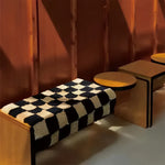 Classic Retro Checkerboard Bath Mat