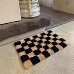 Classic Retro Checkerboard Bath Mat