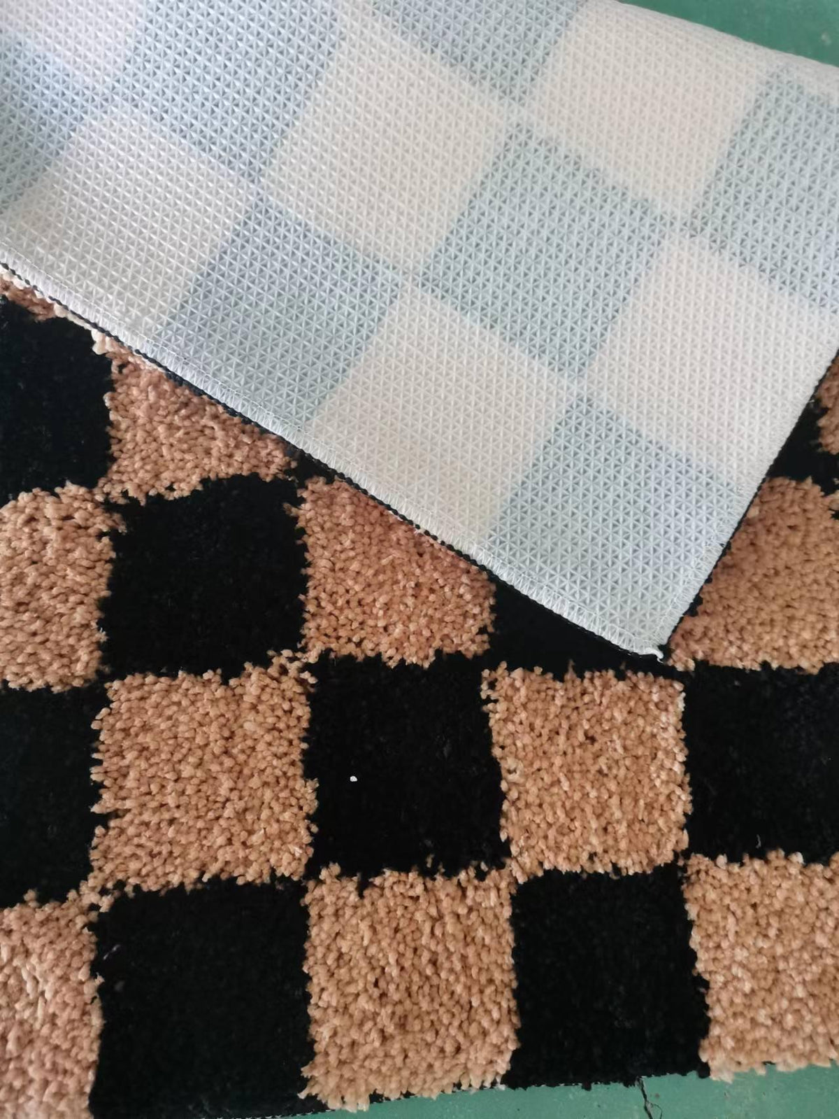 Classic Retro Checkerboard Bath Mat