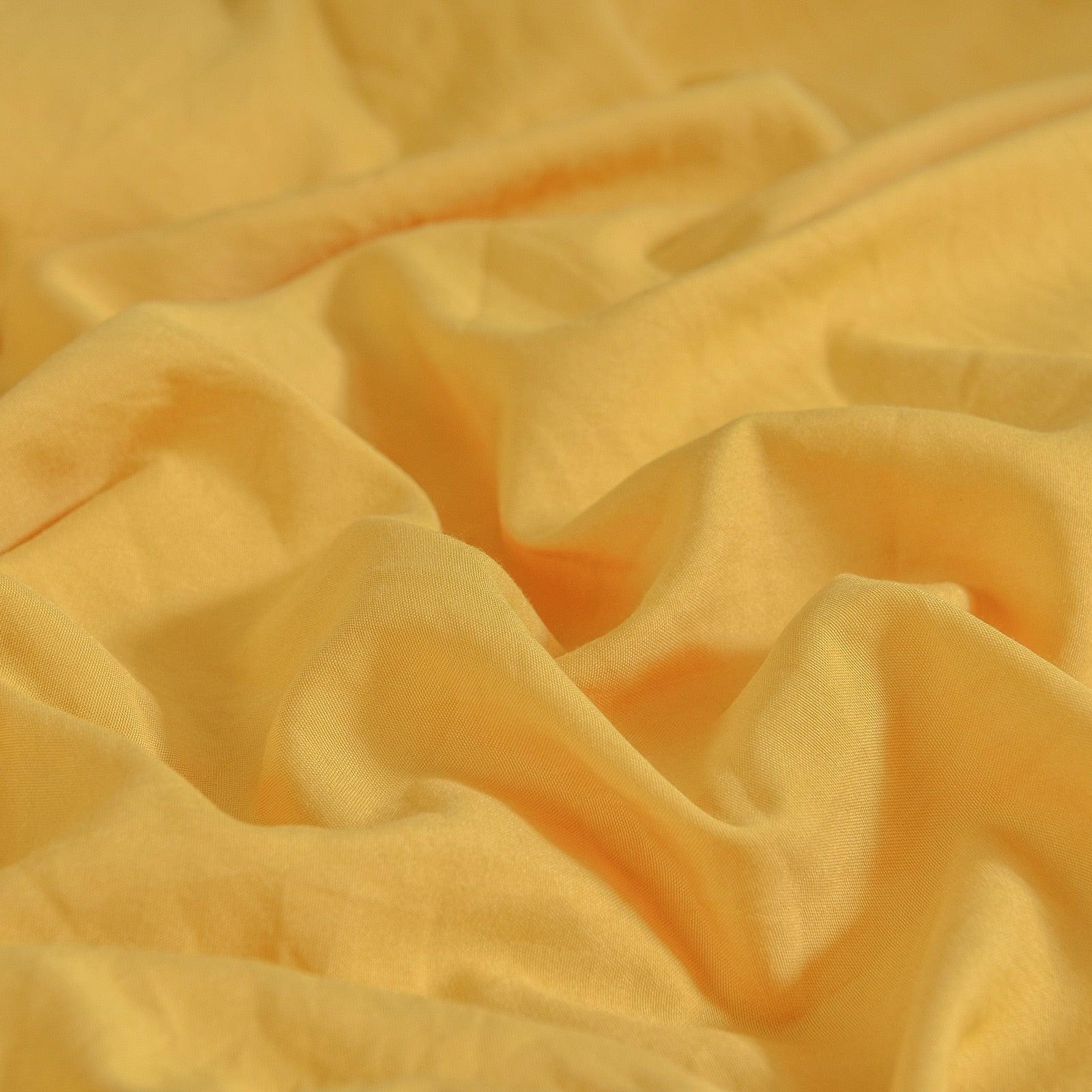 Classic Tassel Microfiber Duvet Cover Set - Yellow