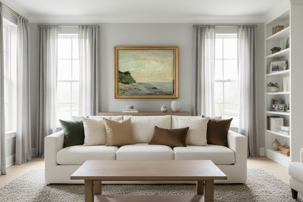 Framed room mockup - gold