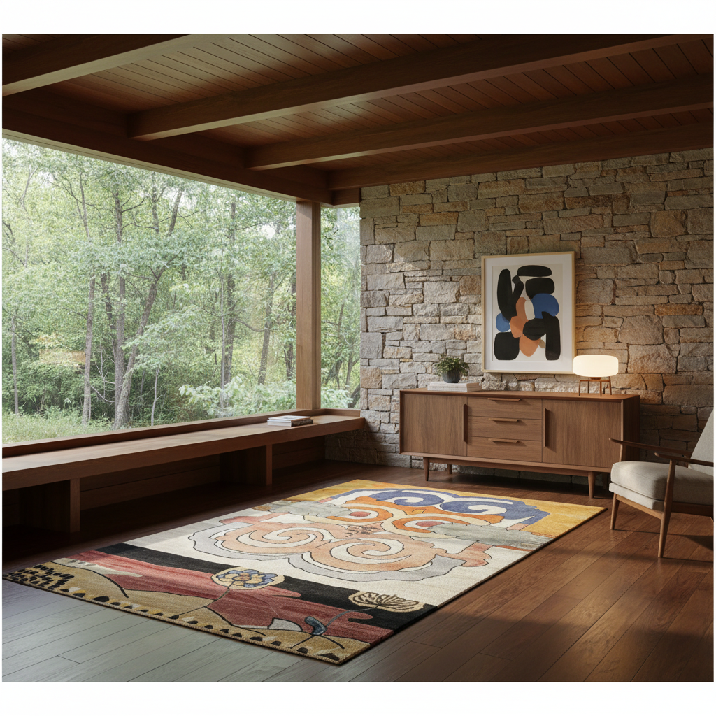 Cloudscape Garden Hand Tufted Rug