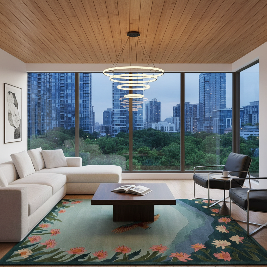 Cloudsong Flight Hand Tufted Wool Rug