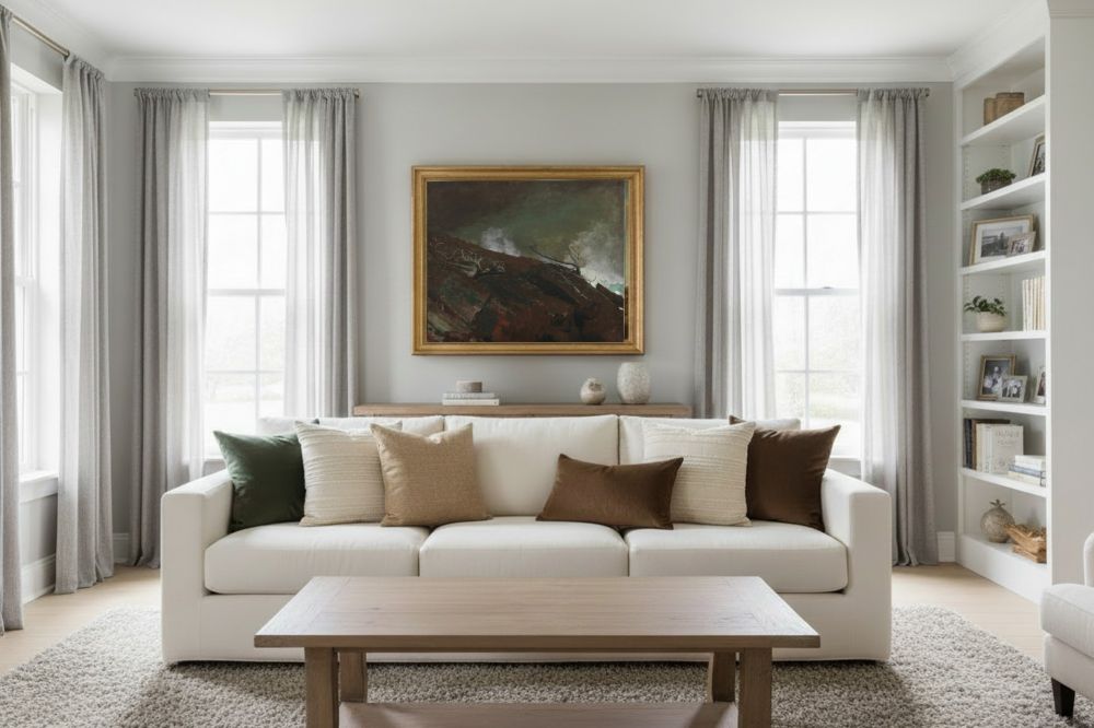 Framed room mockup - gold