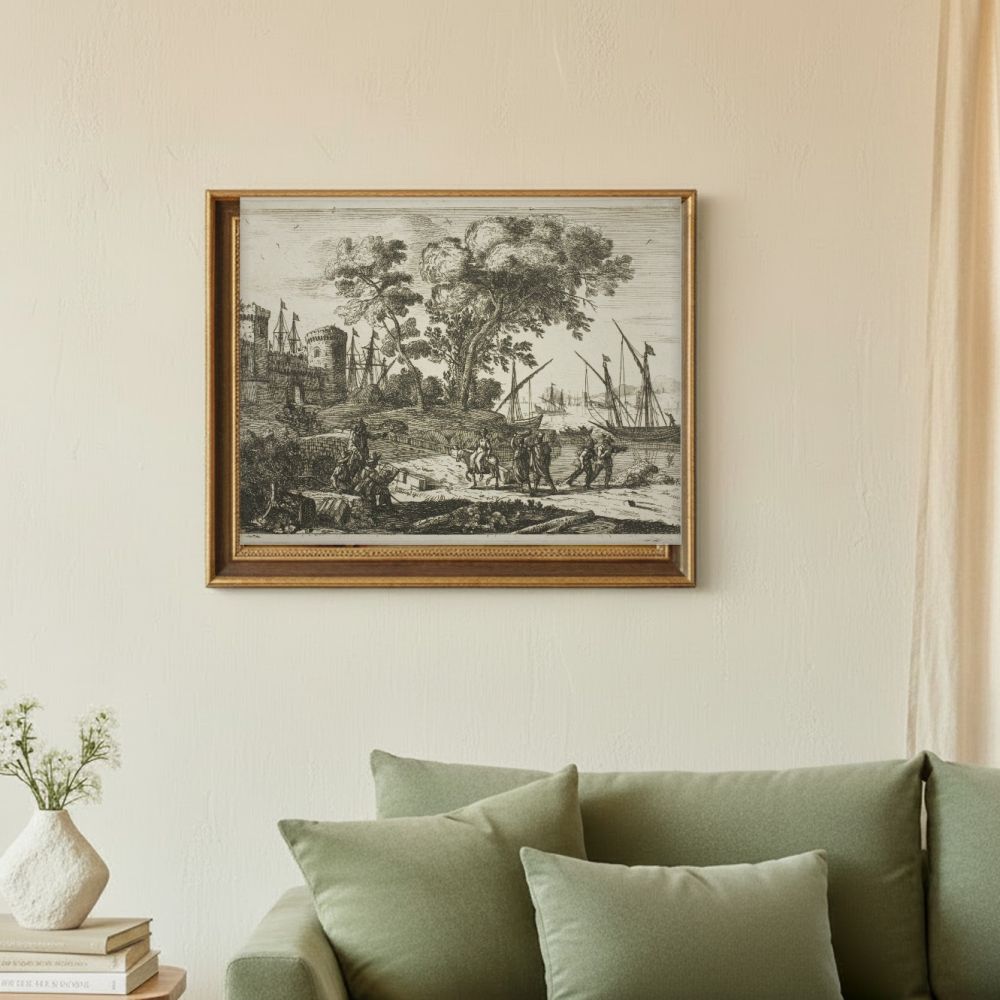 Framed room mockup - sage