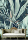 Coconut and Banana Leaves Watercolor Wallpaper - MAIA HOMES
