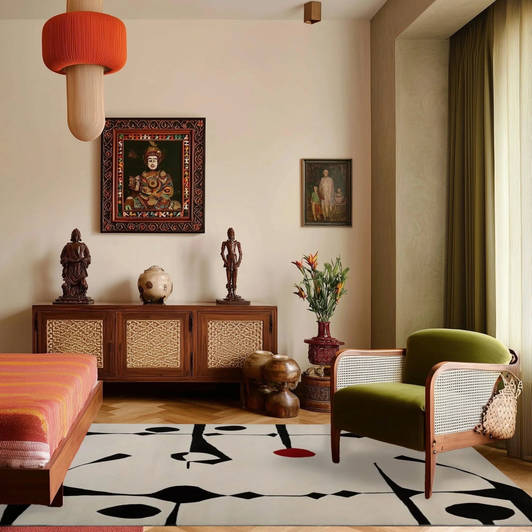 Coded Shadows Hand Tufted Rug