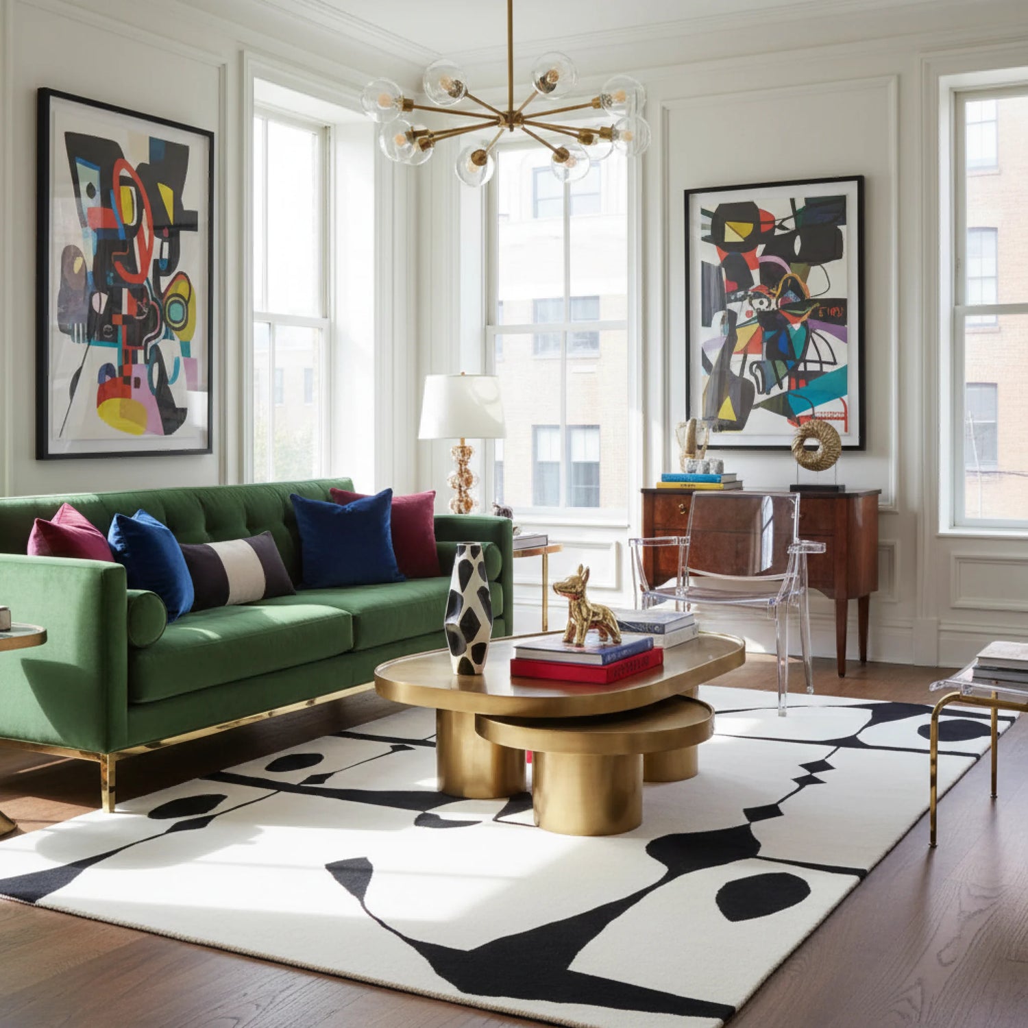 Coded Shadows Hand Tufted Rug