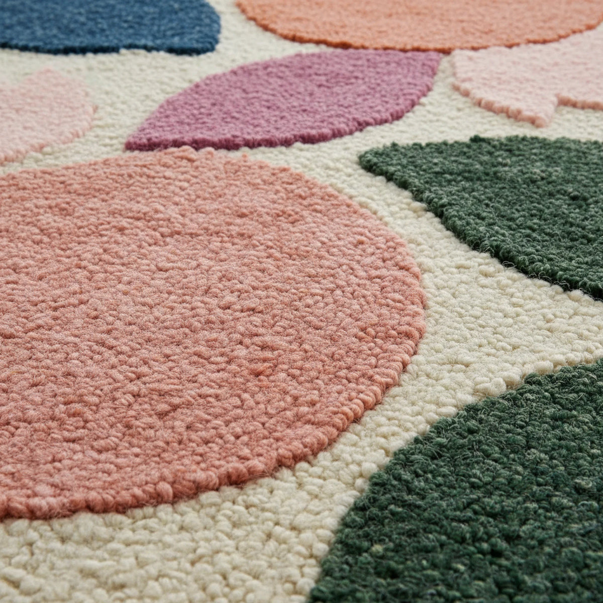 Color Bloom Balance Hand Tufted Rug