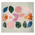 The Color Bloom Balance Hand Tufted Rug showcases a lively abstract design in vibrant hues of pink, orange, green, and blue, perfect for adding a contemporary touch to any living room. This area rug combines modern style with the cozy texture of a wool rug, making it an ideal choice for those seeking stylish area rugs for their living room.