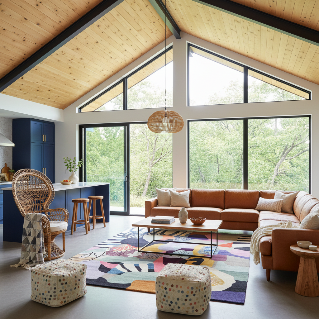 Color Bloom Chaos Hand Tufted Rug