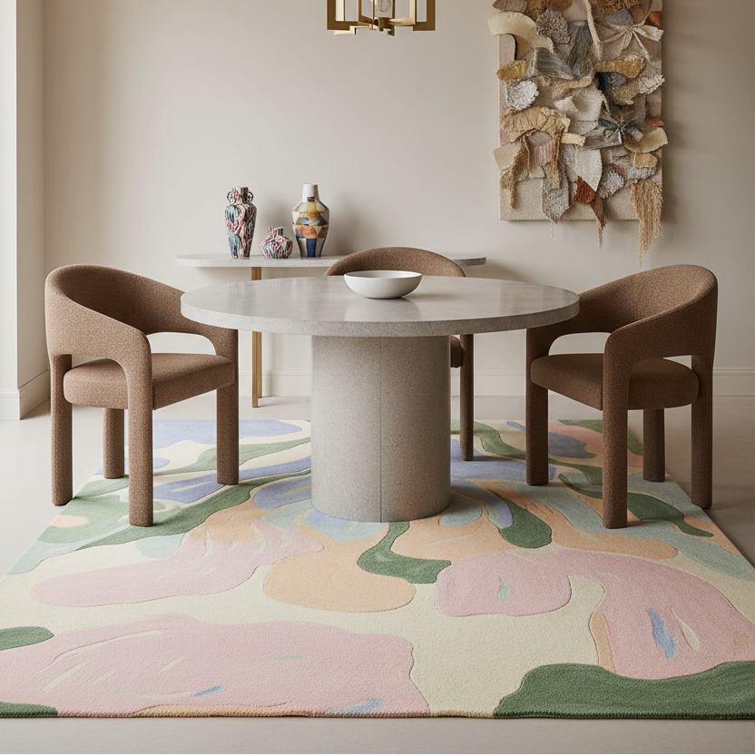 Colorform Bloom Memory Hand Tufted Rug