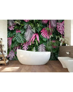 Colorful Tropical Palm Leaves Wall Mural