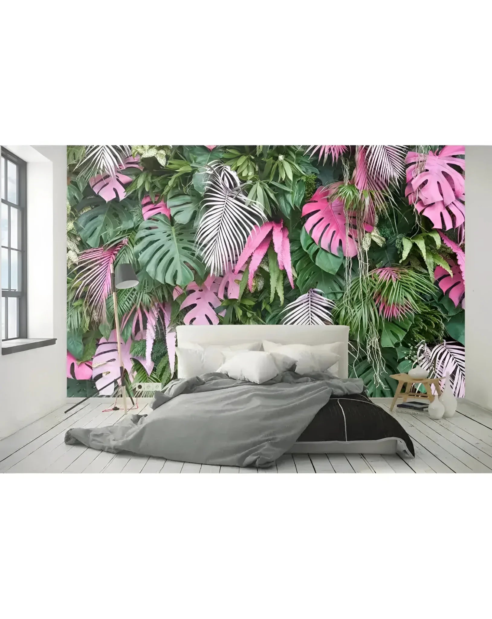 Colorful Tropical Palm Leaves Wall Mural