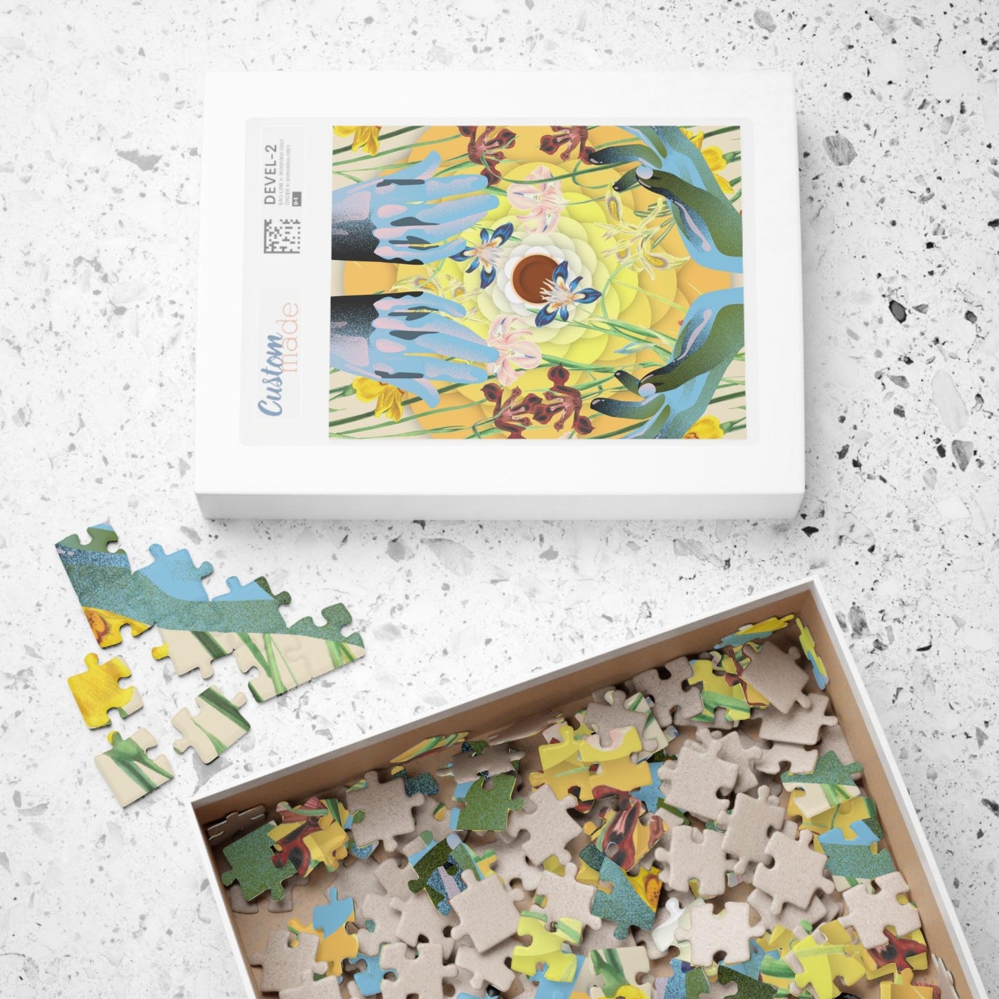 Come with Me Blue Hands Puzzle - MAIA HOMES