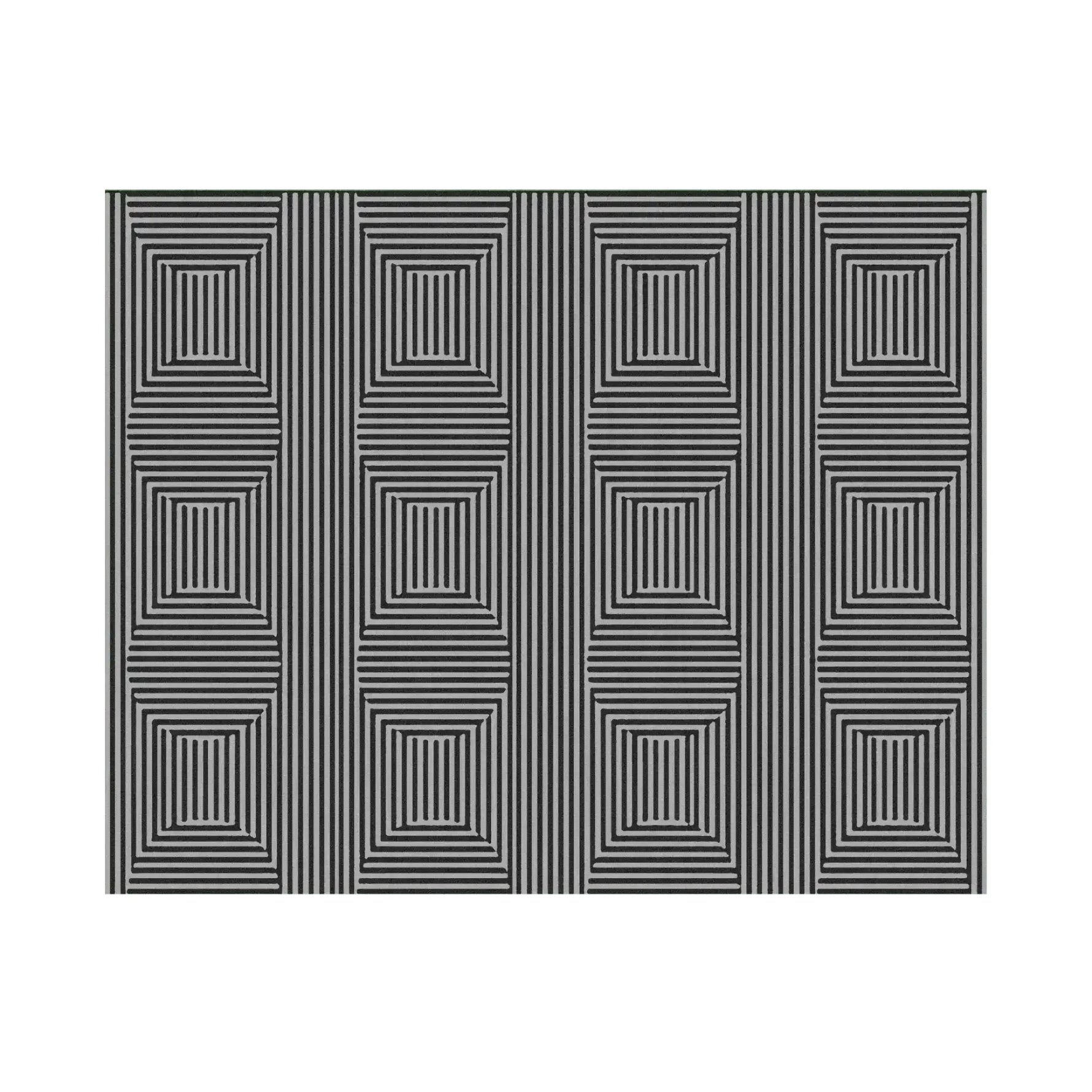 A contemporary area rug featuring an eclipse illusion design with geometric patterns, perfect for adding a modern touch to your office or living room. This hand-tufted wool rug combines style and comfort, making it an ideal choice for rugs in any living space.