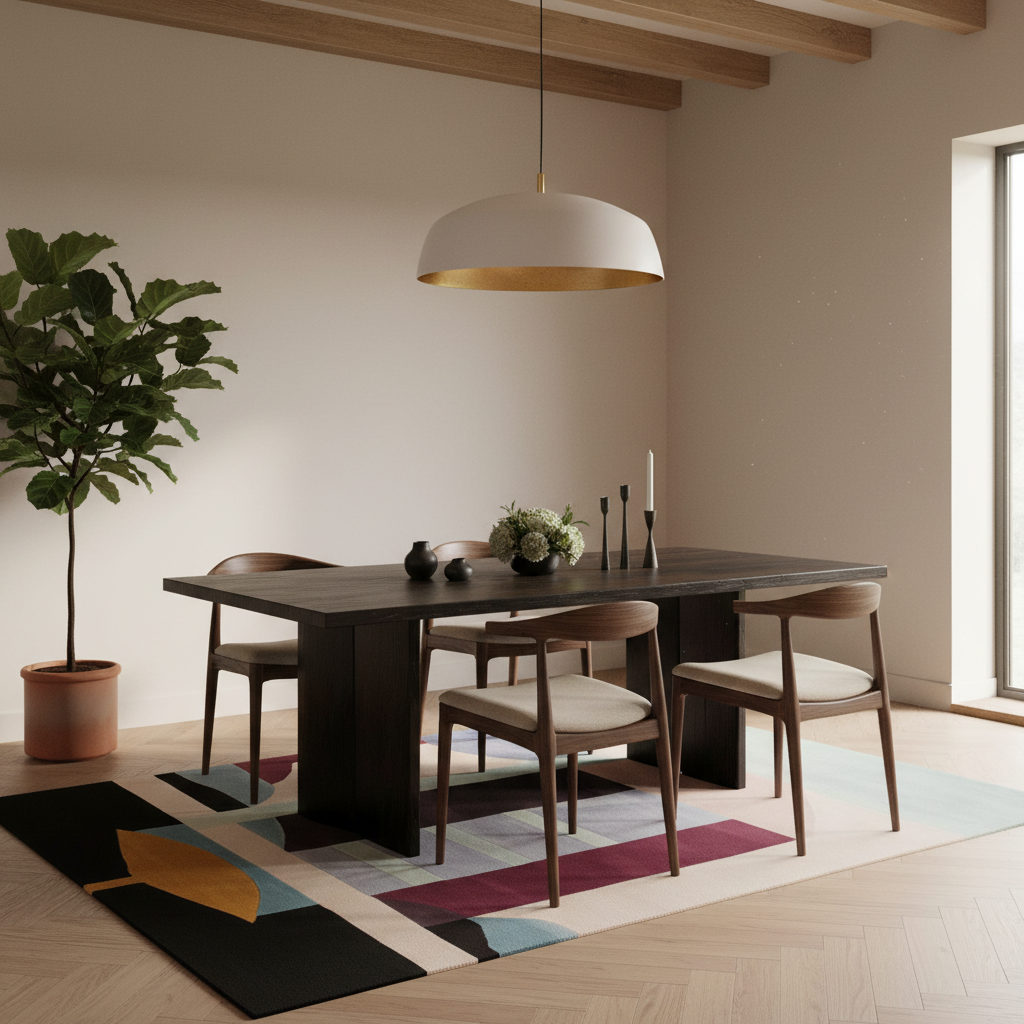 Contour Form Study Hand Tufted Rug