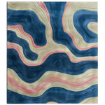 Contoured Tranquility Hand Tufted Wool Rug