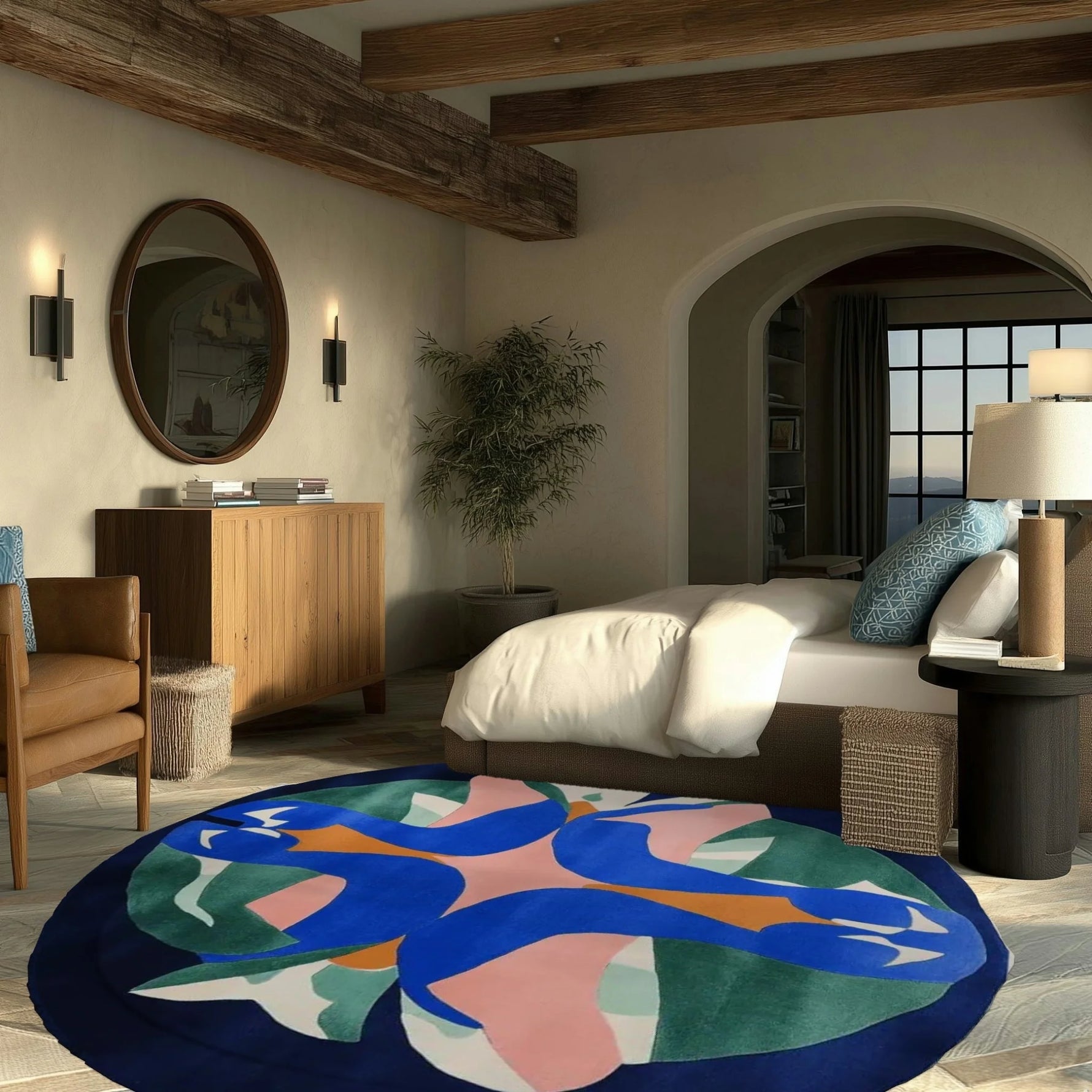 Contours of Thought Hand Tufted Rug