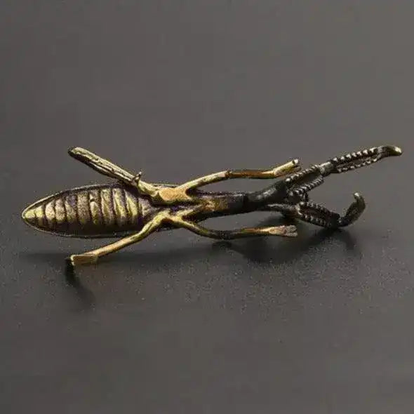 Copper Mantis Miniature Ornament Figurine