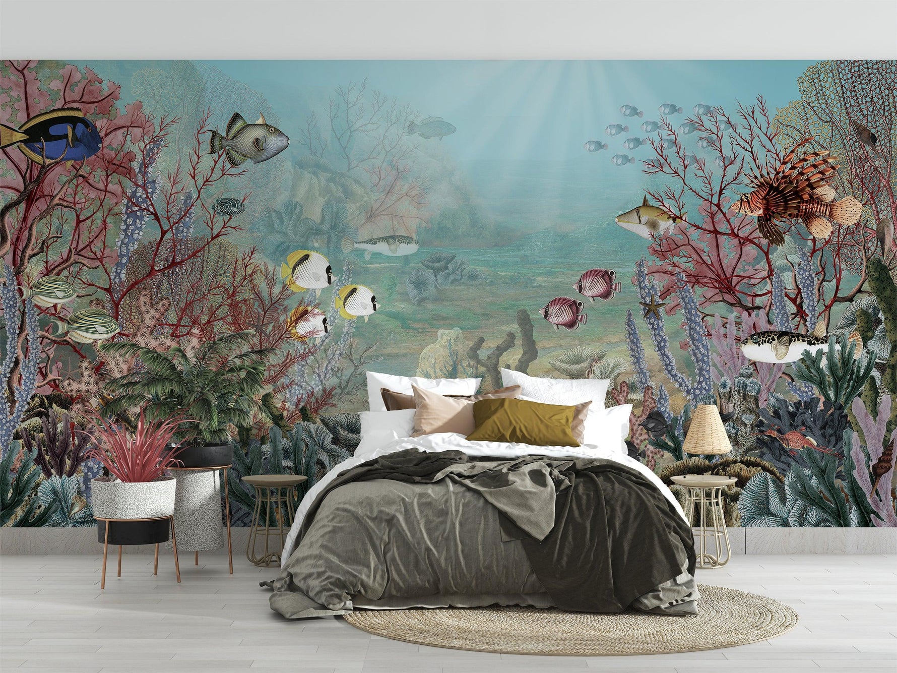 Coral Creatures Wallpaper Mural