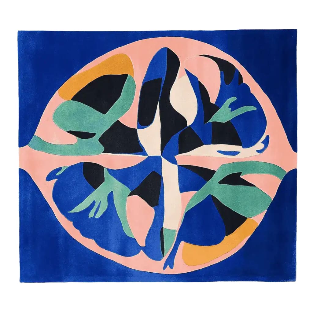 Discover the Cosmic Tide Bloom Hand Tufted Area Rug, a vibrant square rug perfect for adding a splash of contemporary style to your living room. This large living room rug features an abstract design in bold colors, making it a standout piece. Crafted from high-quality wool, this square area rug offers both durability and elegance.