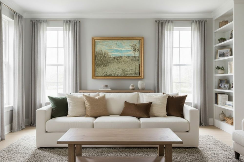 Framed room mockup - gold
