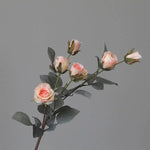 Country Blossoming Roses Stem - Pack of 2 Pink