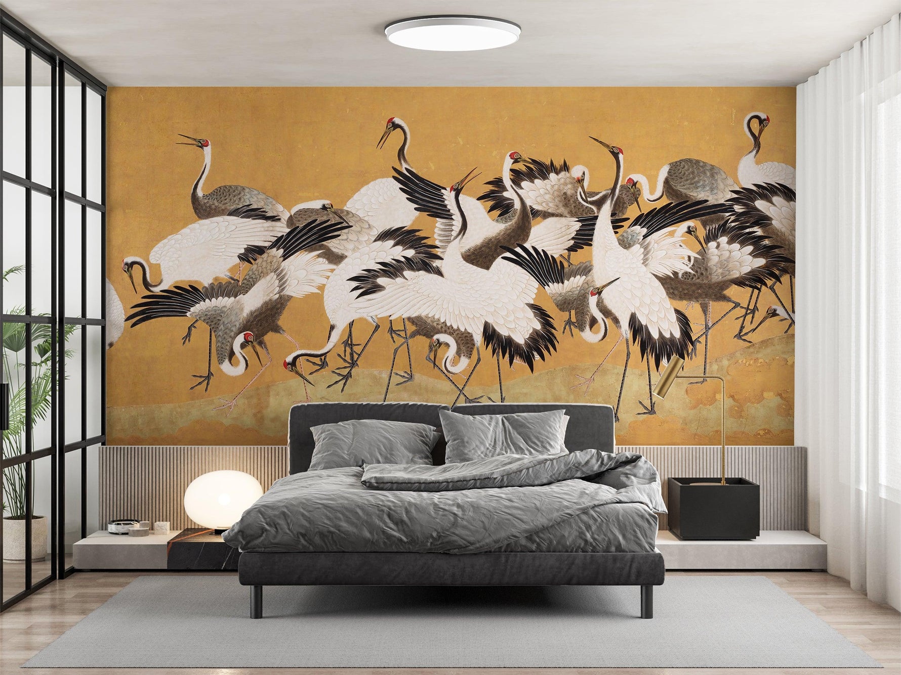 Crane Birds Wallpaper Mural