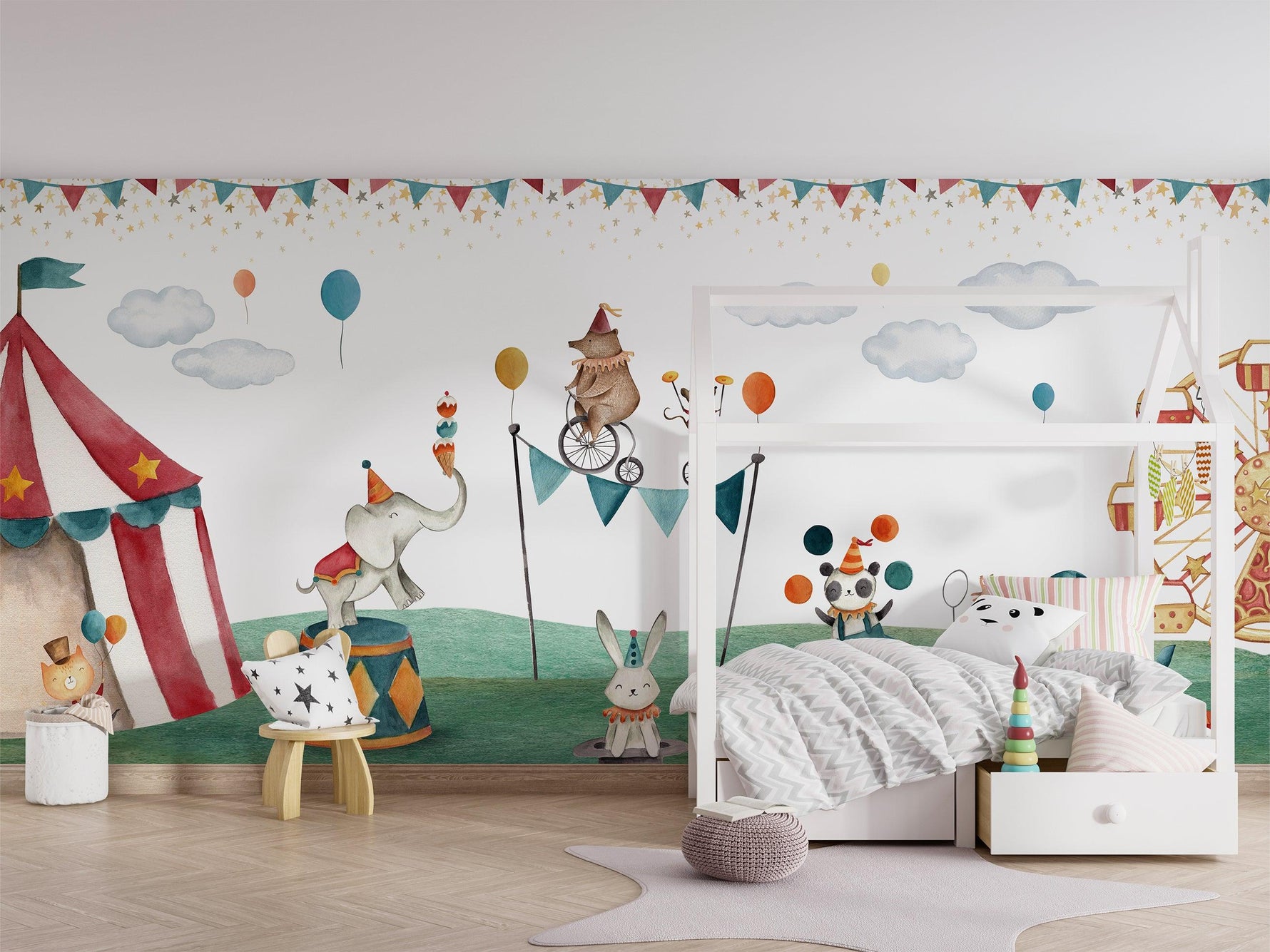 Crazy Circus Wallpaper Mural