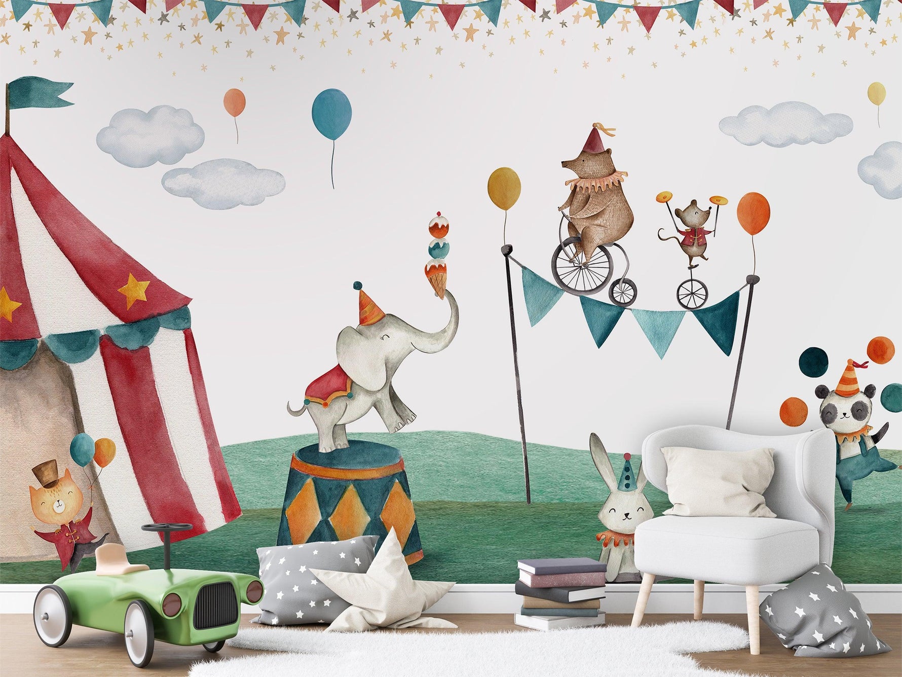 Crazy Circus Wallpaper Mural