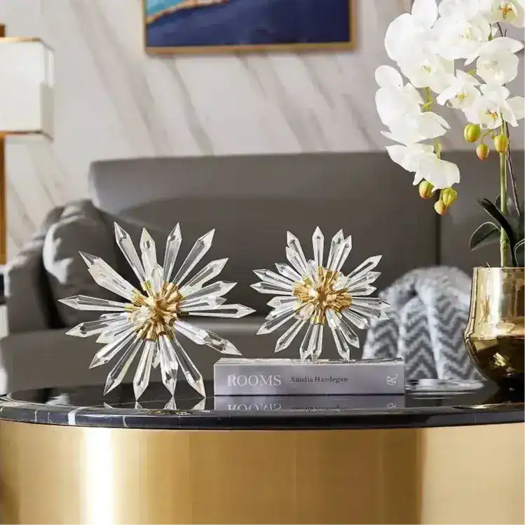 Creative Crystal Sea Urchin Sculpture