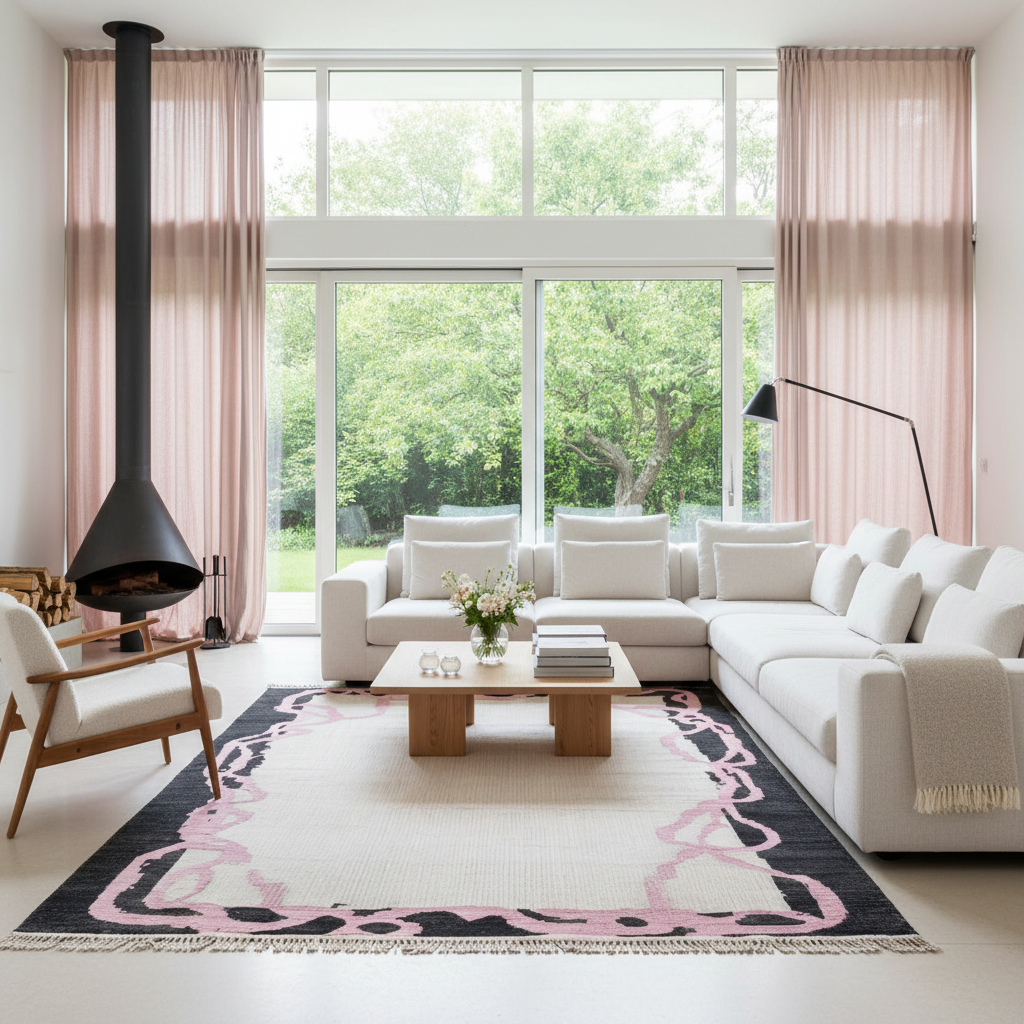 Crimson Thread Hand Knotted Wool Rug