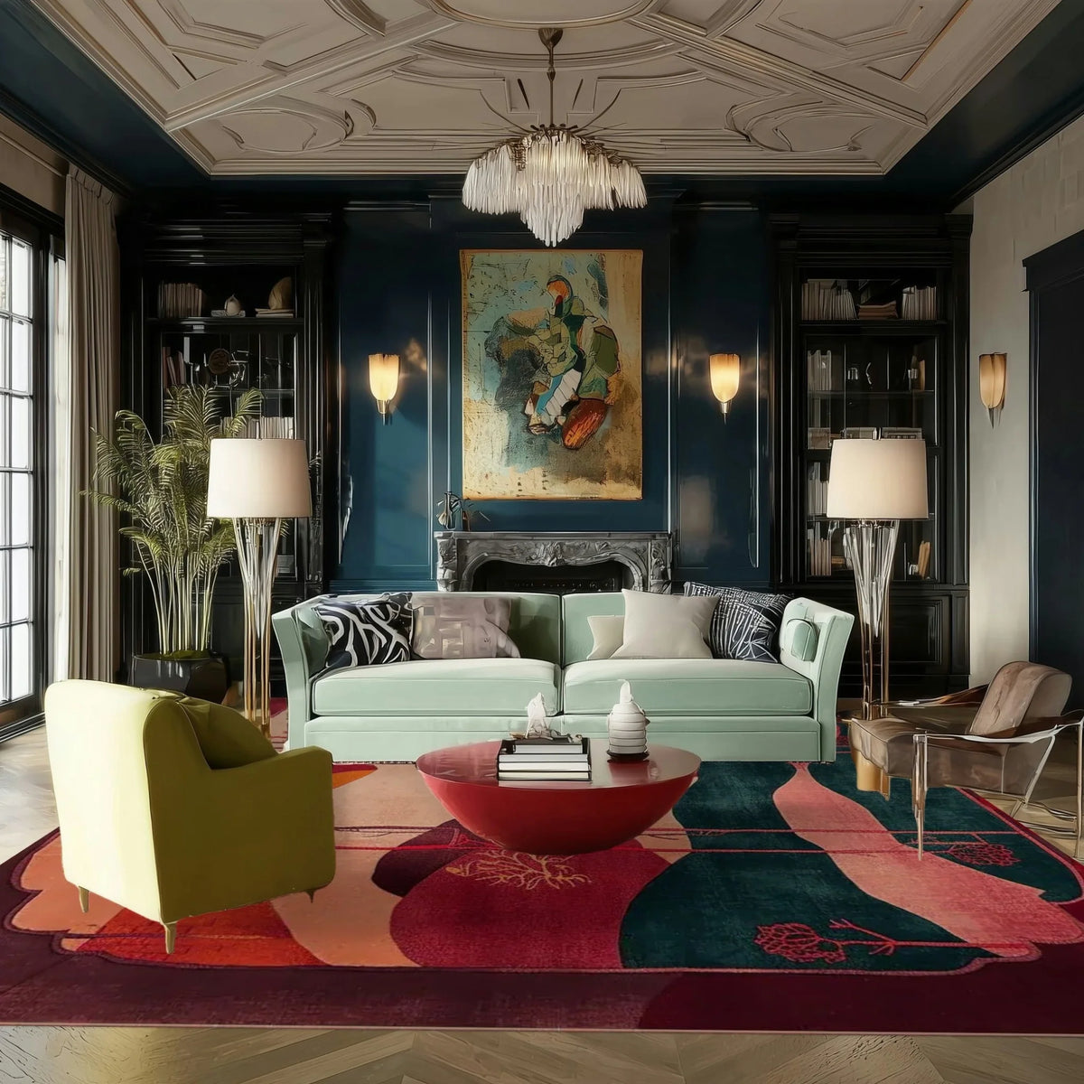 Crimson Valley Hand Tufted Rug