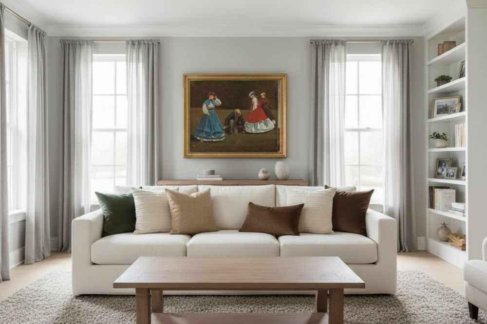 Framed room mockup - gold