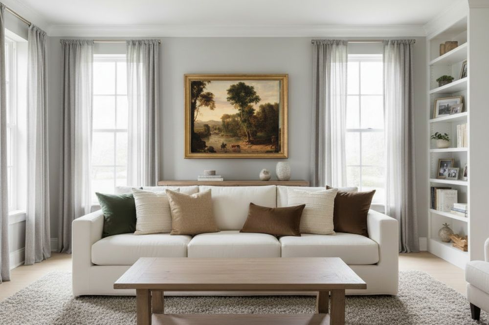 Framed room mockup - gold