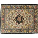 A beautifully crafted Cultural Legacy Hand Tufted Area Rug showcasing intricate patterns in vibrant colors. This large wool rug is perfect for enhancing the ambiance of both living room and dining room spaces. Ideal as a centerpiece for large area rugs for living rooms, the design reflects a blend of traditional artistry with a modern touch.