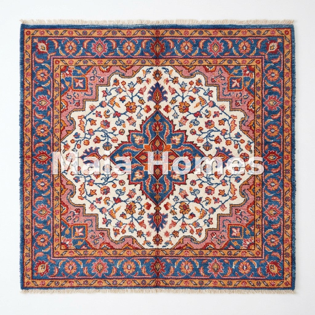 Custom AI Rug — Persian | 6*6 | Moroccan Shaggy Wool
