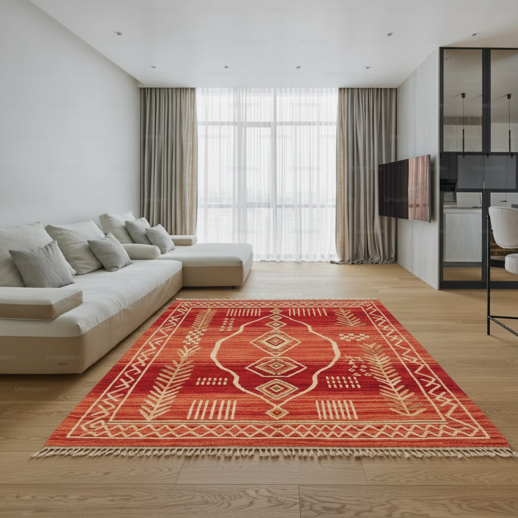 Custom AI Rug — Moroccan | 5*8 | Wool