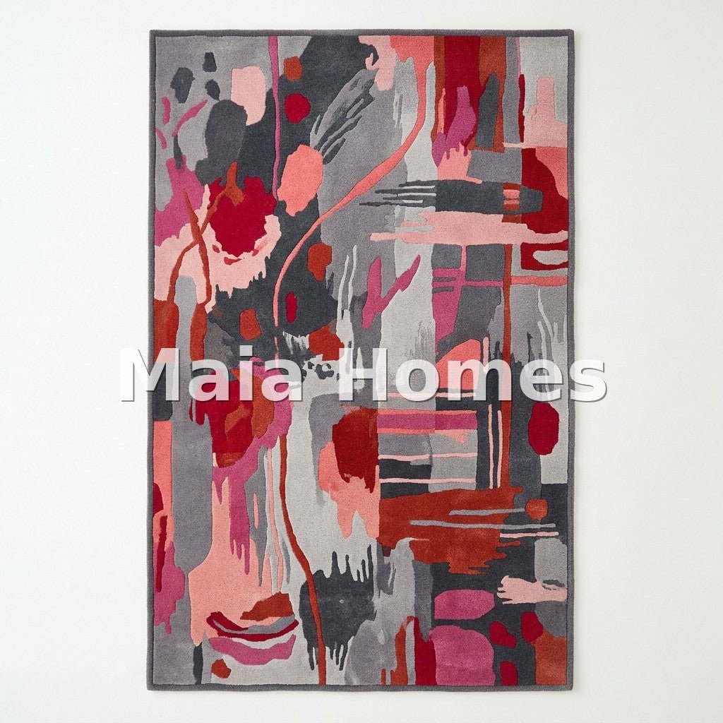Custom AI Rug — Abstract | 2.5 x 6 | Hand Tufted New Zealand Wool - MAIA HOMES